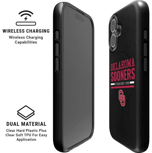 University of Oklahoma Sooners Est 1890 iPhone 16 Plus Magsafe Impact Case